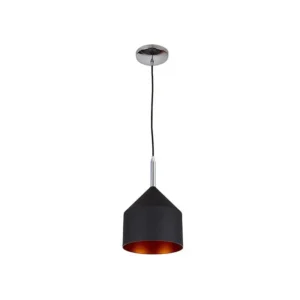 CANDIL COLGANTE CAMPANA NEGRO/ORO