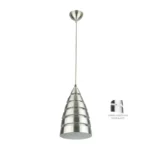 CANDIL COLGANTE CAMPANA SATIN/CRISTAL