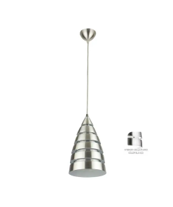 CANDIL COLGANTE CAMPANA SATIN/CRISTAL