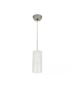CANDIL COLGANTE ARQUITECTONICO SATINADO/CRISTAL