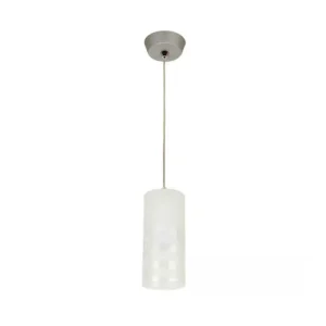 CANDIL COLGANTE ARQUITECTONICO SATINADO/CRISTAL