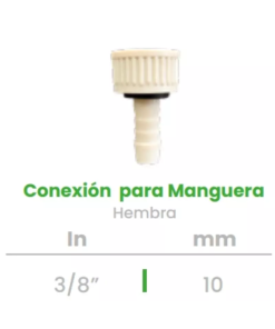 Conexión para Manguera Hembra Conekta 3/8" - Solución Compacta y Fiable - cxm1 - Ideal para Sistemas Residenciales