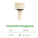 Conexión para Manguera Hembra Conekta 3/4" - Alta Fiabilidad y Precisión - cxm3 - Compatible con Instalaciones Comerciales