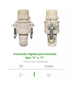 Conexión Rápida Tipo C Conekta 2" - Solución Compacta y Funcional - cxr1 - Ideal para Sistemas Hidráulicos
