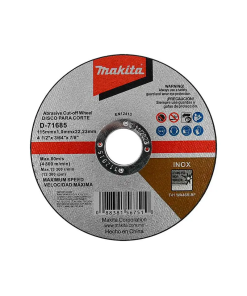 DISCO DE CORTE 4 1/2"  A.INOX    MAKITA