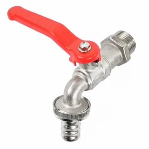 LLAVE DE JARDIN ESFERA 1/2" LATON C/PALANCA DICA