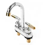 MEZCLADORA P/LAVABO 4" C/MLS PALANCA CROMO/ORO DIC
