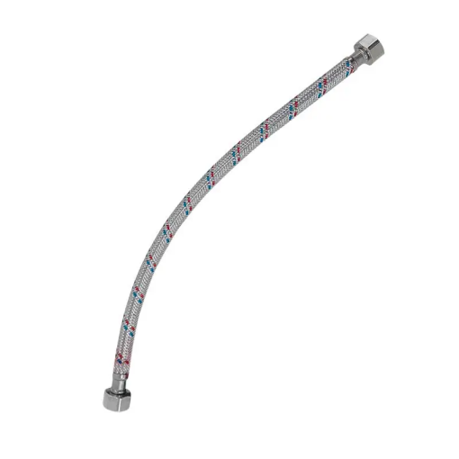 MANGUERA P/LAVABO ALUMINIO TUERCA AC INOX 40CM DIC