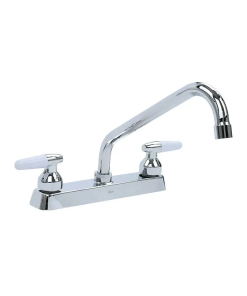 MEZCLADORA P/FREGADERO 8" CORTO M/BLANCO DICA