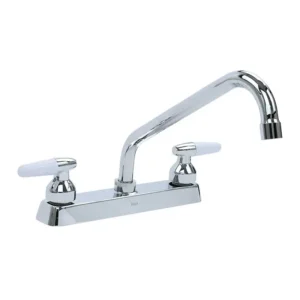 MEZCLADORA P/FREGADERO 8" CORTO M/BLANCO DICA