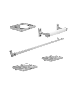 JGO. DE ACCESORIOS BAÑO 5 PZ CROMO DICA
