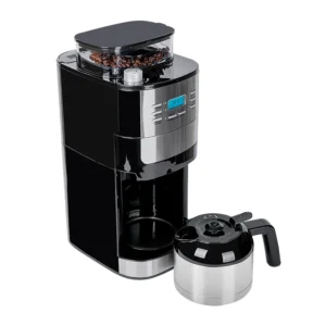 CAFETERA C/ MOLINO   4 TAZAS JARRA AC. INOX DAEWOO