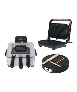 FREIDORA DE INMERSIÓN  4 L +PARRILLA+CREPERA DAEWO