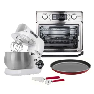 HORNO FREIDORA DE AIRE 25 L +BATIDORA+MOLDE PIZZA
