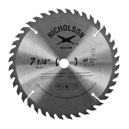 SIERRA CIRCULAR CARBURO 7 1/4” 40 D- 5/8" MADERA