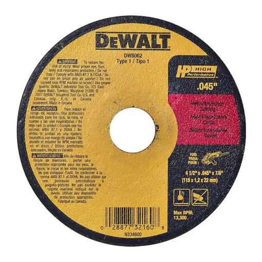 DISCO DE CORTE P/METAL 4 1/2" ULTRADELGADO