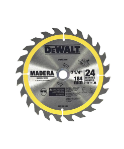 DISCO SIERRA CARBURO 7-1/4"X24D,FLECHA1" CON ADAPT
