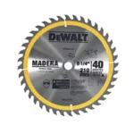 DISCO 8 1/4" X 40 DIENTES MADERA DEWALT