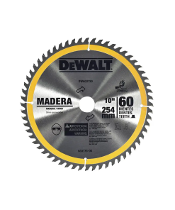 DISCO P/CORTAR MADERA   10" 60 DIENTES  DEWALT