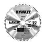 DISCO 10" X 80 DIENTES ALUMINIO DEWALT