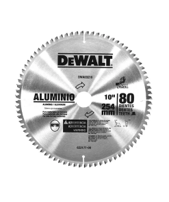 DISCO 10" X 80 DIENTES ALUMINIO        DEWALT