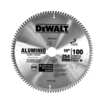 DISCO 10" X 100 D. ALUMINIO DEWALT