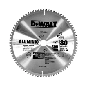 DISCO 12" X 80 DIENTES ALUMINIO          DEWALT