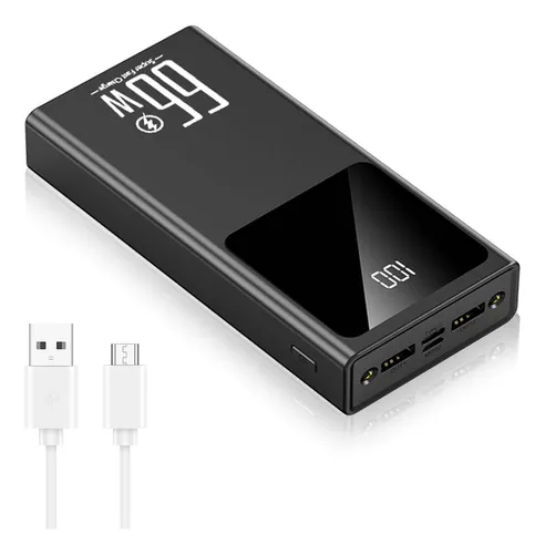 Power Bank 30000mah Bateria Externa 66w Carga Super Rápida