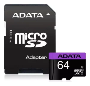 Tarjeta de memoria Adata AUSDX64GUICL10-RA1 Premier con adaptador SD 64GB
