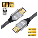 Cable HDMI 2.1 Genérica 12 Metros - Tecnología High Speed para Consolas PS5 y Xbox que Permite Visualización en 4k 120hz y 8k 60hz