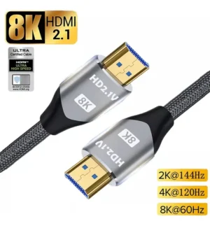 Cable HDMI 2.1 Genérica 12 Metros - Tecnología High Speed para Consolas PS5 y Xbox que Permite Visualización en 4k 120hz y 8k 60hz