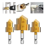 fopnew 3pcs Brocas Escalonada de Elevación para Aço Taladro 15/18/24