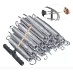 Resortes Para Trampolín-brincolin 14cm 15 Pcs - Sistema de Suspensión Reforzada para Equipos Recreativos que Maximiza el Rebote y la Seguridad