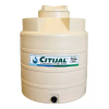 Tinaco hidráulico Citijal de 1,100 litros, 3 capas, color beige, ideal para almacenamiento de agua con alta resistencia y durabilidad