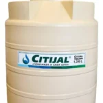 Tinaco hidráulico Citijal de 1,100 litros, 3 capas, color beige, ideal para almacenamiento de agua con alta resistencia y durabilidad