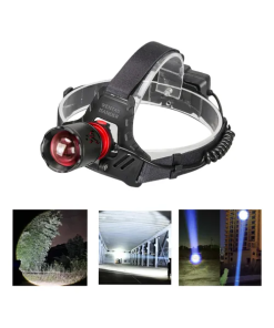 Lámpara De Cabeza 30,000 Lumens - Tecnología LED Laser Avanzada para Actividades Nocturnas que Proporciona Iluminación Ultra Brillante y Manos Libres