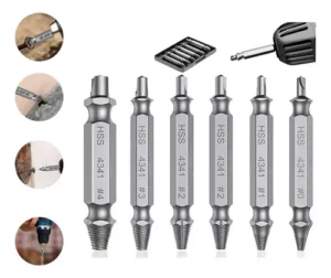 Extractor Quita Tornillo Removedor Roto Perno Barrido 6pcs