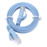 Cable Ethernet Cat6 Rj45 Plano Azul - Tecnología de Transmisión de Alta Velocidad para Conexiones de Red que Garantiza Transferencia Estable de Datos