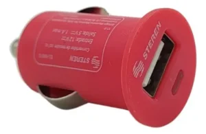 Cargador De Auto Steren 1 Puerto USB - Tecnología de Carga Segura para Dispositivos Móviles que Garantiza Protección Contra Sobrecarga y Sobrecalentamiento