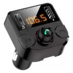 Transmisor FM Bluetooth BTPT02912 Multifuncional Inalámbrico - Tecnología de Conectividad Premium para Auto que Reproduce Música desde Memoria USB y SD con Carga Simultánea (Clave BTPT02912)