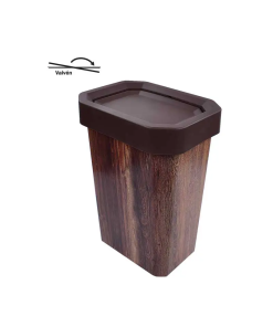 BOTE DE BASURA  10L CAFE MADERA