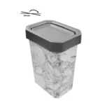 BOTE DE BASURA 10L GRIS MARMOLEADO