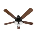 VENTILADOR ARCHITECT BRONCE 3 LUCES ASPAS NOGAL 52