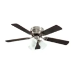 VENTILADOR BRISA 42" NIQUEL, 5 ASPAS, WENGUE TECA