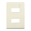 PLACA DE  2 V. MARFIL MODUS