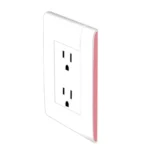 CONTACTO DUPLEX POLARIZ C/PLACA ROSA MODUS PRO