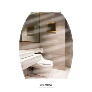 ESPEJO 60X45 4MM BISELADO RECTANGULAR LINEA PLUS
