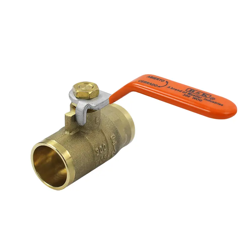 VALVULA ESFERA 3/4" SOLDABLE 300PSI WOG C/LATN