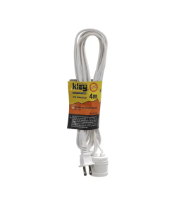 EXTENSION C/SOCKET BLANCO DE  4 MTS.          KLEY