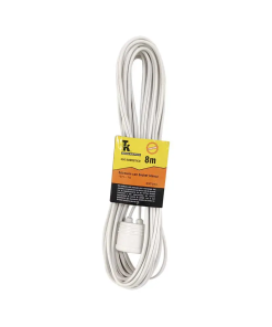 EXTENSION C/SOCKET BLANCO DE  8 MTS.          KLEY